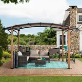 Sunjoy Pavillon Beige Echtholz