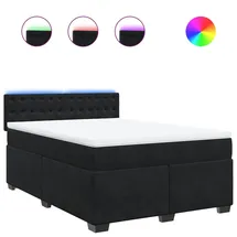 vidaXL Boxspringbett 160 x 200 cm Schwarz