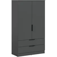 Möbel Boss Wäscheschrank Kopenhagen 80 x 140 x 37 cm Anthrazit