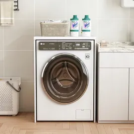 muvu Badezimmerschrank über Waschmaschine Trockner, Regal, Scandinavian weiß 64 cm