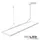ISOLED 20+20W 30x120cm eckig weiß Aluminium