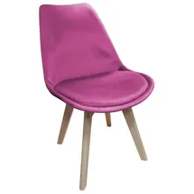 Hti-Living Esszimmerstuhl Samt 1 Stück Atlanta Pink