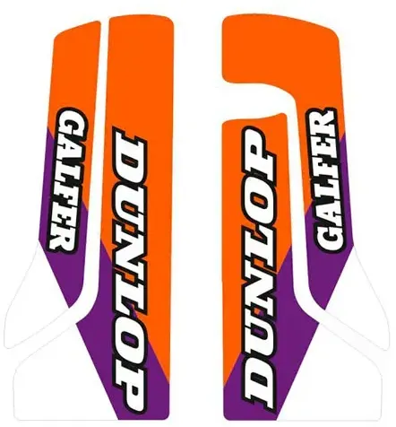 Blackbird Racing Dream 5 Fork Ktm Exc 125 14-16/exc 150 Tpi 20-23 Aufkleber - Orange / Purple - One Size
