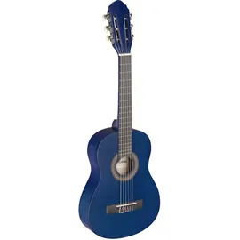 Stagg 405 M BLUE 1/4 Kindergitarre Konzertgitarre blau matt klassische Gitarre mit Lindendecke