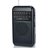 Tragbares Radio Klein, AM/FM/SW Mini Radio Batteriebetrieben, UKW Radio Akku mit ausgezeichnetem Empfang und Kopfhöreranschluss, Outdoor Taschenradio für draußen, drinnen und Notfälle