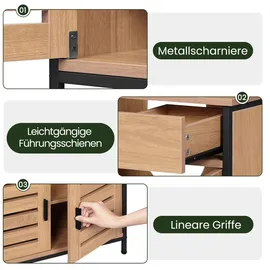 EUGAD Waschbeckenunterschrank 2 Türen 30 x 60 cm Beige