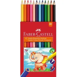 Faber-Castell Buntstifte dreikant Jumbo 5.4mm 12er Karton