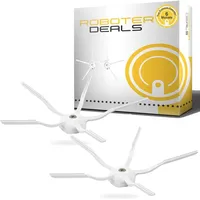 HRobotic Accessoires Seitenbürste (2 Stück) 5-armig weiss für Roborock S5, S5 MAX, S6, S6 MAX, S6 Pure, S7, S7 Plus, - Weiß