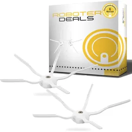 HRobotic Accessoires Seitenbürste (2 Stück) 5-armig weiss für Roborock S5, S5 MAX, S6, S6 MAX, S6 Pure, S7, S7 Plus, - Weiß