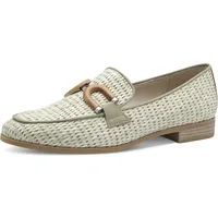 Marco Tozzi Damen Slipper mit Blockabsatz Elegant, Grün (Moss),
