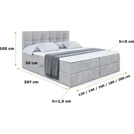 altdecor MARCE 160 x 200 cm H3 Grau