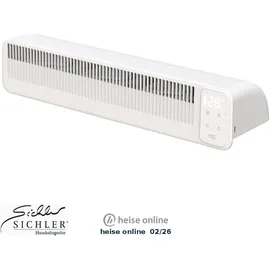 Sichler Haushaltsgeräte Automatischer Heizkörper-Akku-Ventilator, 3-stufig, 41 cm, USB