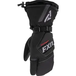 FXR Leather Index Mitt Snowmobil Handschuhe, schwarz, Größe XL für Männer