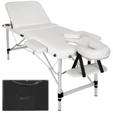 Tectake tectake® 3 Zonen Massageliege Breite 61 cm, Polsterung 5 cm, mit Aluminiumgestell, 210 x 95 x 90 cm
