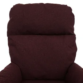 Mendler Relaxsessel HWC-L12 Stoff/Textil 0 x 0 x 0 cm Bordeaux mit Hocker