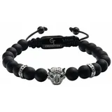 GT Collection Armband Leopard Head in black/silver | Gr.: onesize