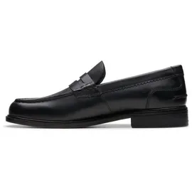 CLARKS Unisex CraftJames Lo Shoes, Black Leather, 42 EU - 42 EU