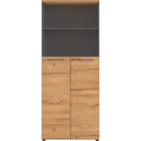 Germania Agenda Aktenschrank 80 x 40 x 197 cm grau