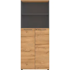 Germania Agenda Aktenschrank 80 x 40 x 197 cm grau