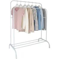 Relaxdays Garderobenständer 148 x 110 x 55 cm Weiß