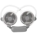 Dpofirs Tragbarer Nackenventilator, Kühlender Nackenventilator, Freihändiger Persönlicher Nackenventilator für Ihren Hals, Wiederaufladbarer Nackenventilator, Tragbarer (Weiss)