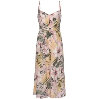 LASCANA Sommerkleid Midi Mehrfarbig 40