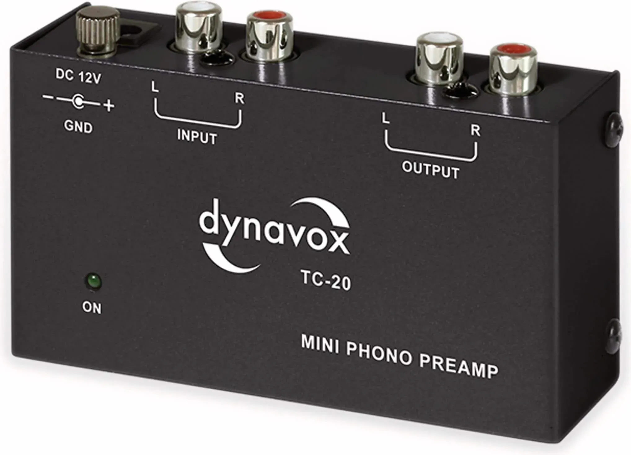 Dynavox TC-20 Phonovorverstärker, Phono Vorverstärker, Schwarz