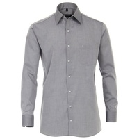 CasaModa Langarmhemd Comfort Fit NOS silberfarben 38