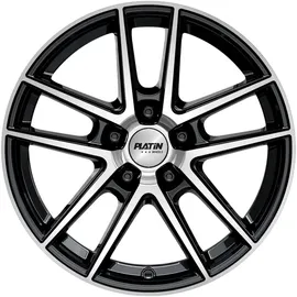 Platin P73 7 x 18 5 x 112 ET43 MB57,1 Schwarz/Poliert