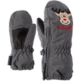 Ziener LE ZOO MINIS glove Ski-handschuhe / Wintersport |warm, atmungsaktiv, grau (dark melange/black), 110