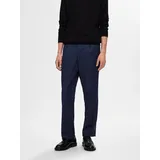 Selected Leroy Pleat Regular Tapered Hosen Blau S