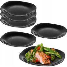 Kadax Speiseteller, Spülmaschinengee Teller-set, Essteller aus Glas, modernes G