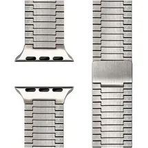 nalia Chronos Edelstahl-Armband für Apple Watch Magnet-Band Metallarmband - Stabil & Rostfrei Edelstahl Uhrenarmband, Silber