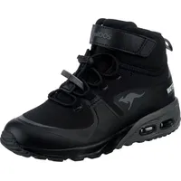 KANGAROOS Unisex Kinder Kx-hydro Sneaker, Jet Black Steel Grey, 30 EU