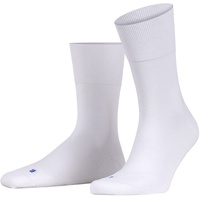 Falke Unisex Socken Run SO Baumwolle einfarbig 1 Paar, Weiß (White 2000), 46-48