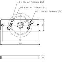 Rademacher Antriebslager für Antriebe mit Handkurbel, (94401009)