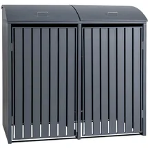 CLP Mülltonnen-Verkleidung Holly I für 2 Tonnen 137 x 80 x 131 cm anthrazit