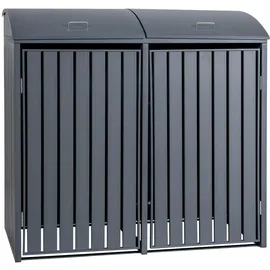 CLP Mülltonnen-Verkleidung Holly I für 2 Tonnen 137 x 80 x 131 cm anthrazit