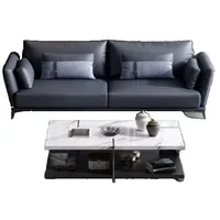 JVmoebel Sofa Italienische Polster Sitz Garnitur 3+2+1 Gruppe Leder, Made in Europa schwarz