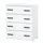 OEM Schuhschrank 71 x 83 x 35 cm weiß matt / weiß