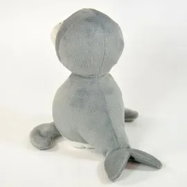 KÖGLER 75622 - Labertier Seehund Skibbi, ca. 17 cm groß, nachsprechendes Plüschtier mit Wiedergabefunktion, plappert alles witzig nach und beweg...