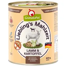 GranataPet 6 x 800g Lamm & Kartoffel Granatapet Liebling's Mahlzeit