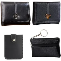 JSTHHTT 3 Pcs Geldbeutel, Geldbörse damen klein portemonnaie damen, Geldbeutel damen, Kleines portemonnaie geldbeutel frauen, Mini geldbörse damen kleiner geldbeutel damen, Wallet mit münzfach schwarz