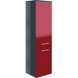 Midischrank MARLIN "3040", rot, B:40cm H:148,8cm T:35cm, MDF, Schränke, Bad-Midischrank, Breite 40 cm