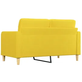 vidaXL 2-Sitzer-Sofa Hellgelb 140 cm Stoff