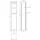 EMCO Asis 150 WC-Modul 809 x 16,8 cm Aluminium/Optiwhite Glas