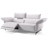 Sofanella Sofa Leder 3-Sitzer Einzelsofa weiß