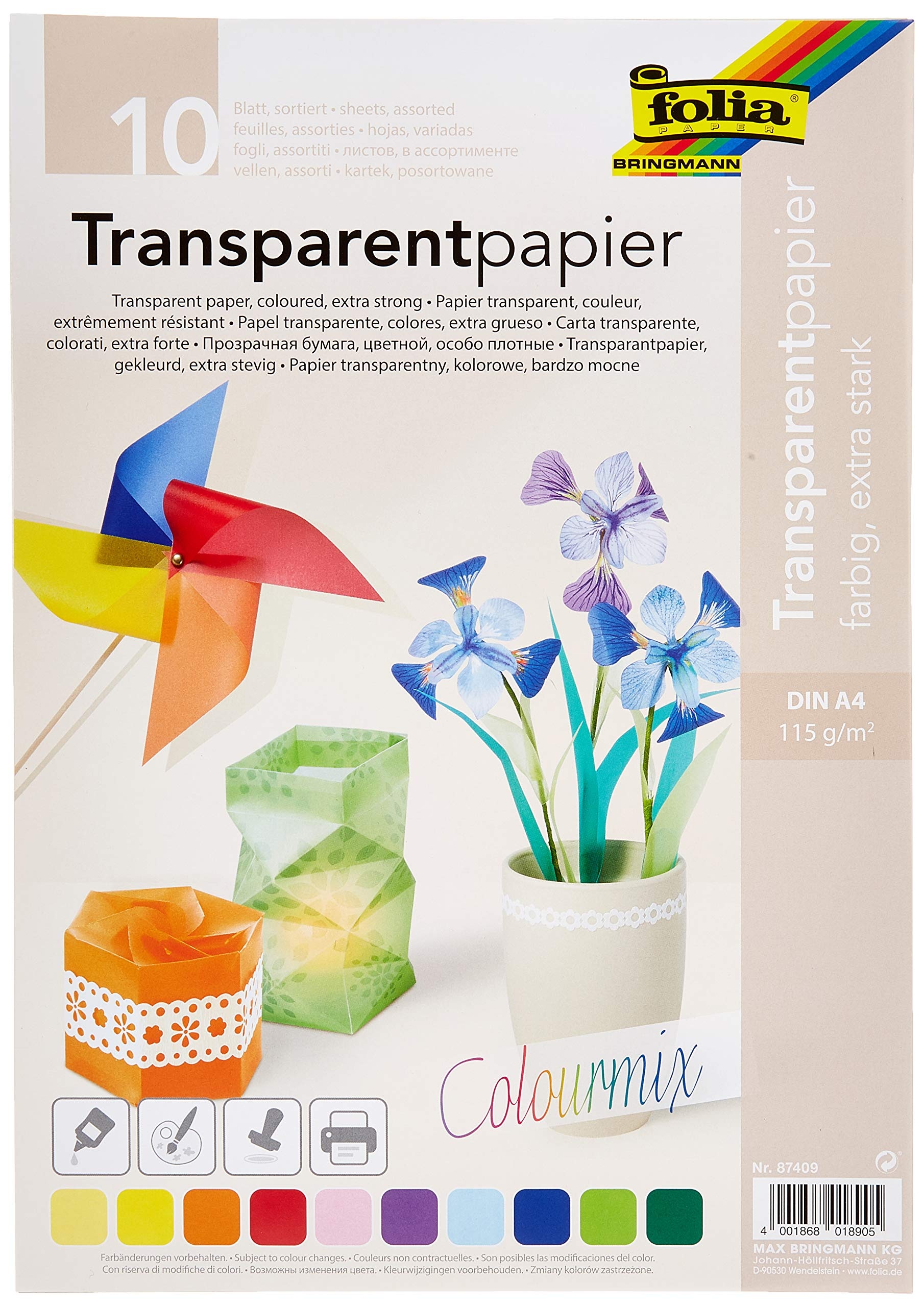 transparentpapier a4