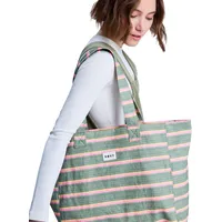Roxy Anti Bad Vibes Strandtasche Baumwolle Green