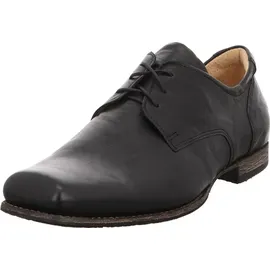THINK! Herren GURU chromfrei gegerbte nachhaltige Halbschuhe, Schwarz 0010